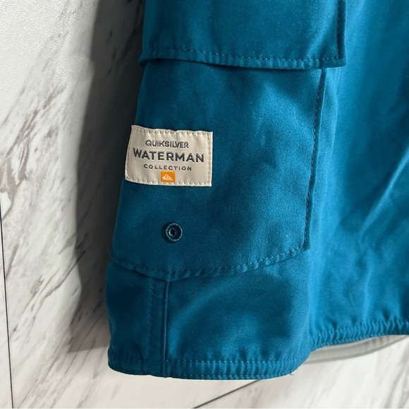 Quicksilver Swim Trunk Shorts SZ L - Picture 3 of 6